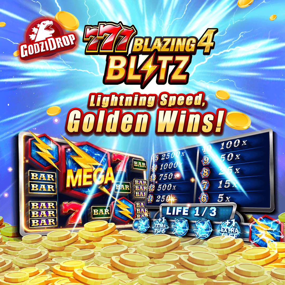 777 Blazing 4 Blitz : 
The latest 777 sequel combines familiar slot action with new voltage